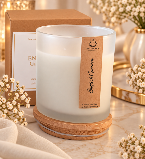 English Garden soy candle