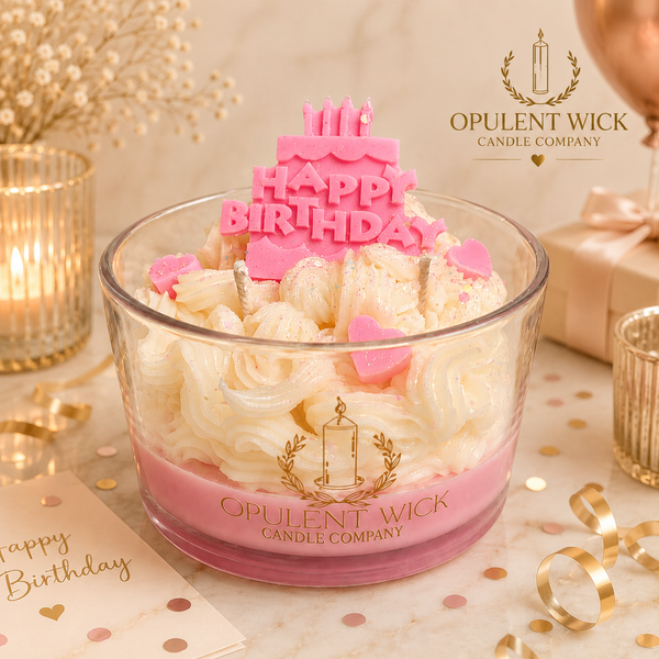 XL Happy Birthday Candle – Birthday Cake Scented Celebration Candle 🎂