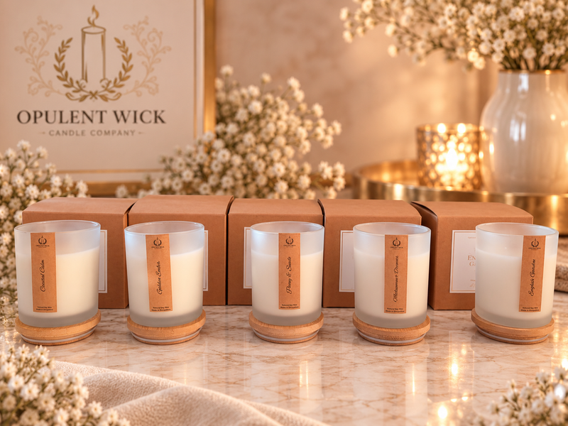 Frosted candles